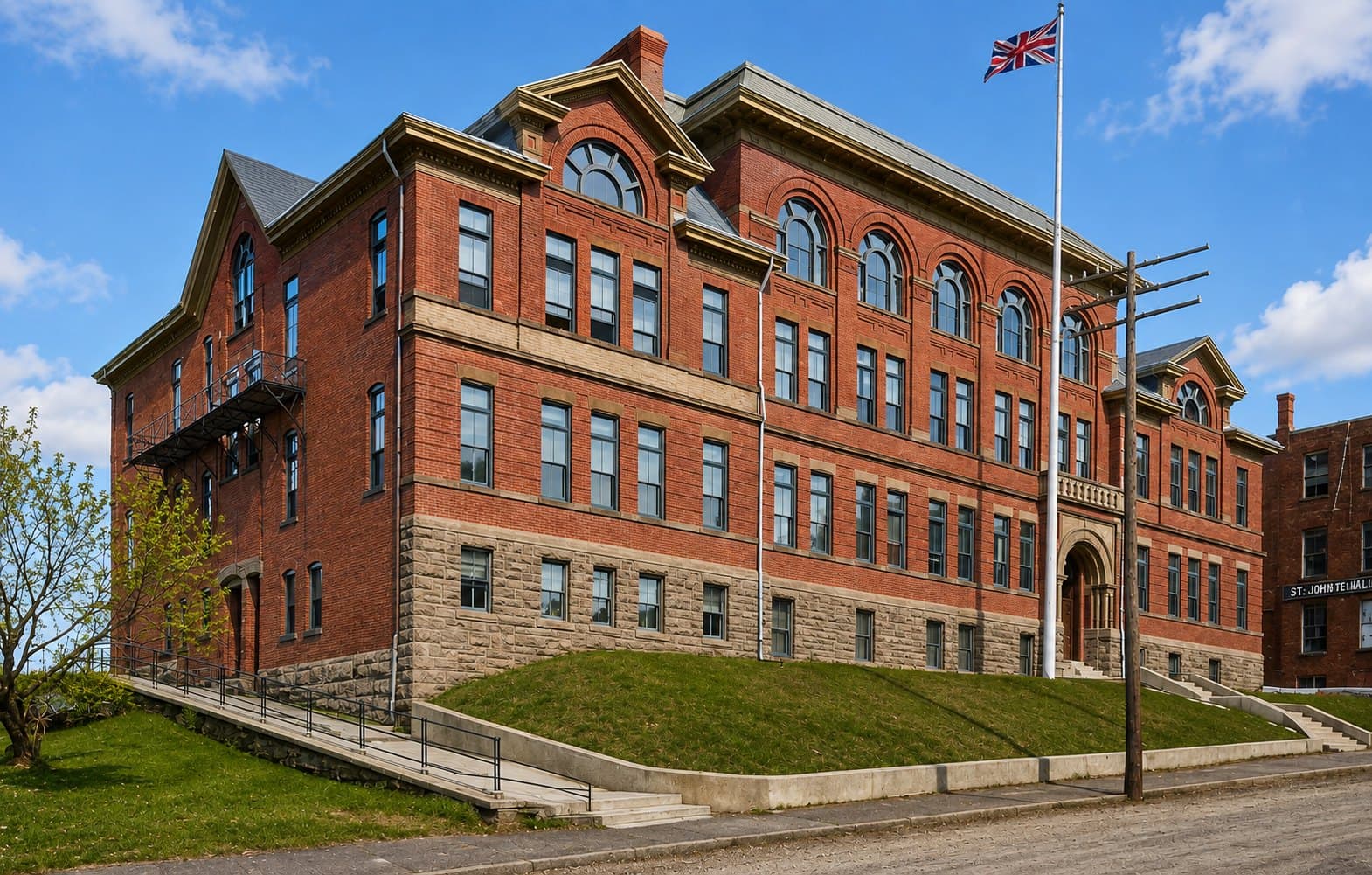 Saint John High School, Union Street, uptown, Opened 1897
